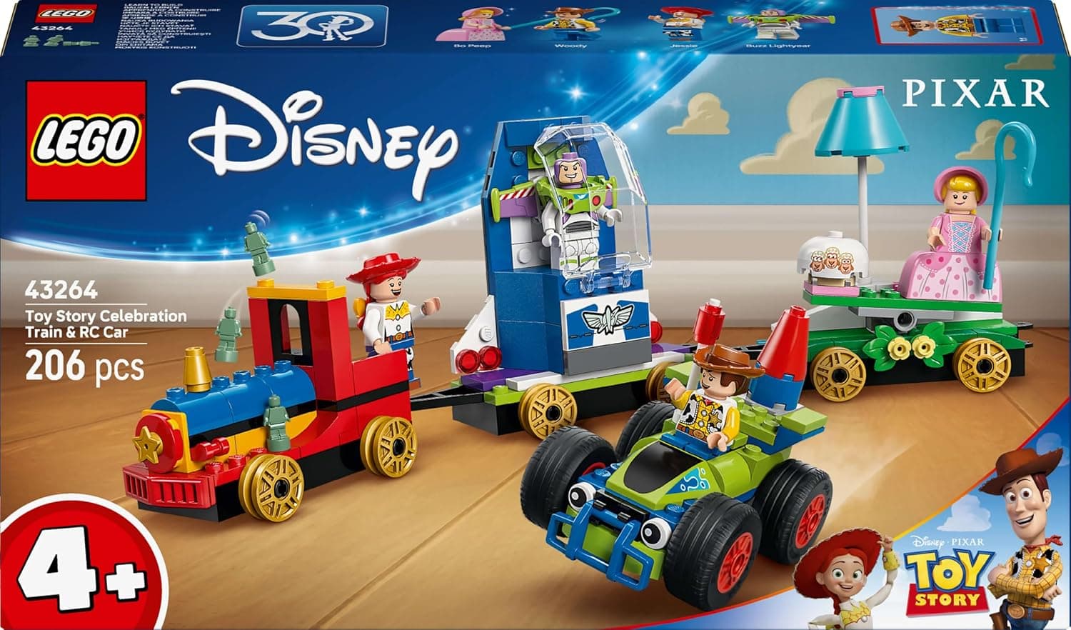 لگو Disney & Pixar Toy Story Celebration Train و RC Car مدل 43264 لگو Disney & Pixar Toy Story Celebration Train و RC Car مدل 43264
