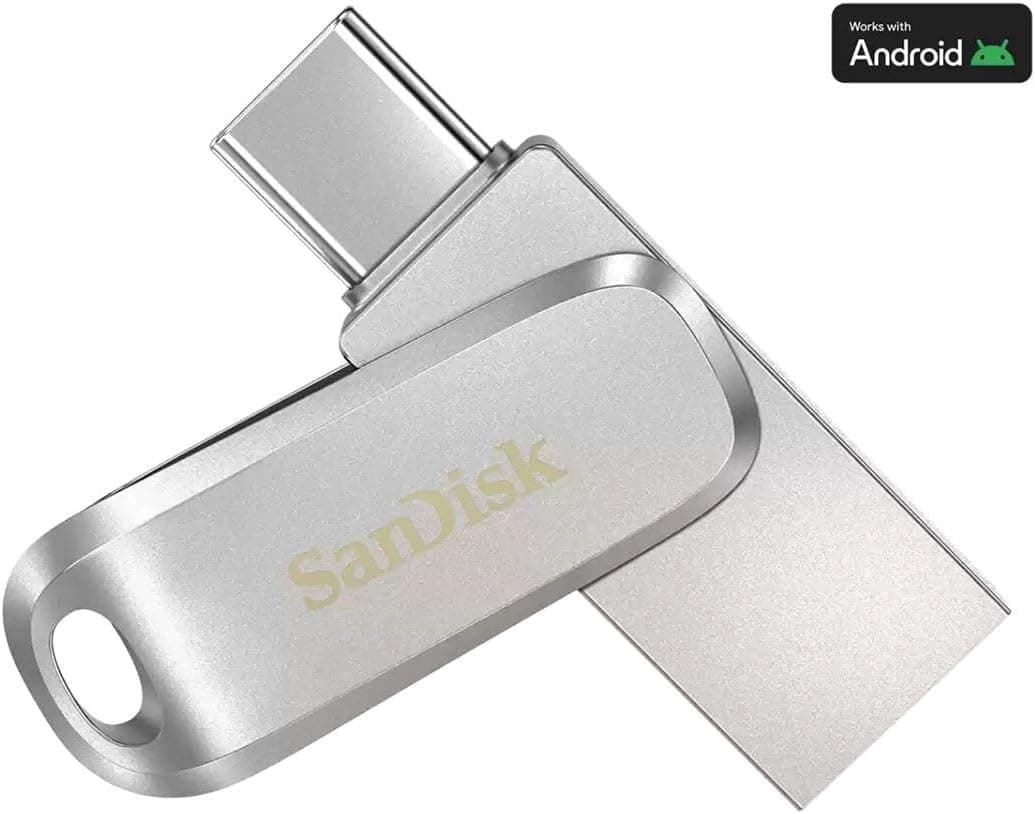 فلش مموری دوگانه SanDisk Ultra Dual Drive Luxe Type-C 256GB USB 3.2 Gen 1 با سرعت 400MB/s نقرهای مدل SDDDC4-256G-G46 فلش مموری دوگانه SanDisk Ultra Dual Drive Luxe Type-C 256GB USB 3.2 Gen 1 با سرعت 400MB/s نقرهای مدل SDDDC4-256G-G46