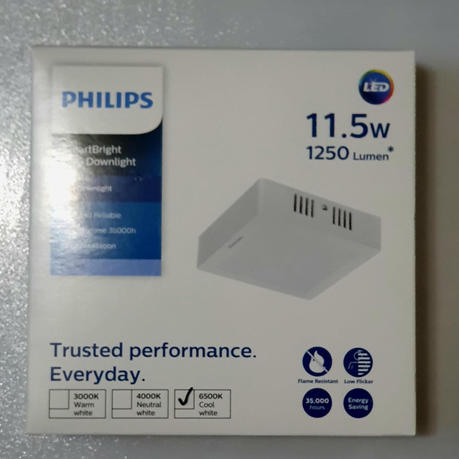 چراغ LED روکار مربع PHILIPS مدل DN058C 11.5W 865 نور سفید 165x165 چراغ LED روکار مربع PHILIPS مدل DN058C 11.5W 865 نور سفید 165x165