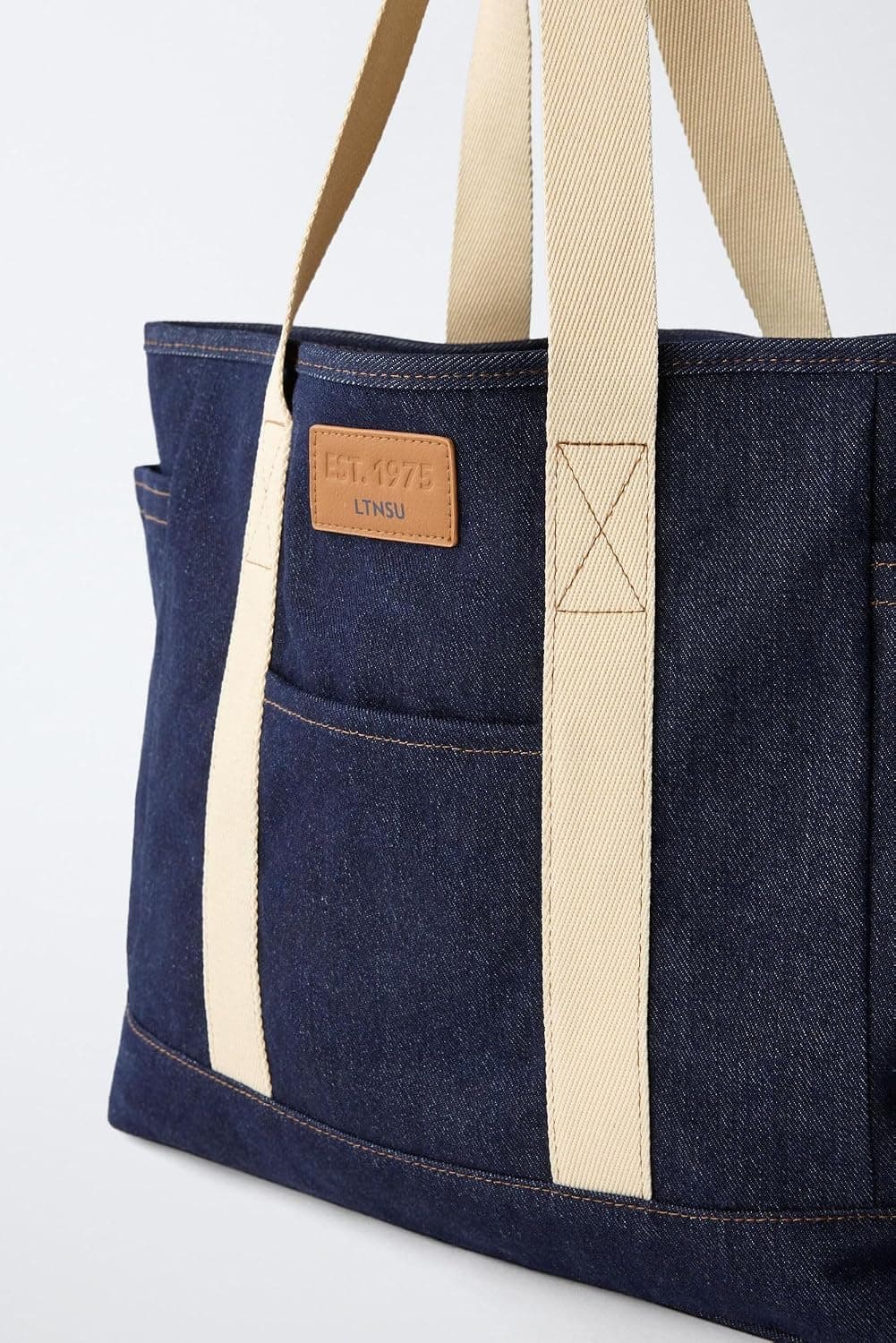 کیف توت زنانه Zara جین آبی سایز استاندارد کیف توت زنانه Zara جین آبی سایز استاندارد
