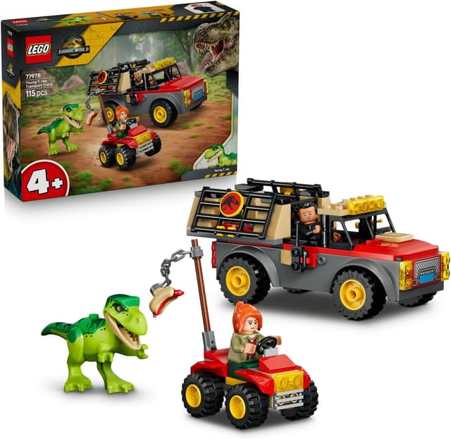لگو Jurassic World کامیون حمل T. rex جوان مدل 77978 لگو Jurassic World کامیون حمل T. rex جوان مدل 77978