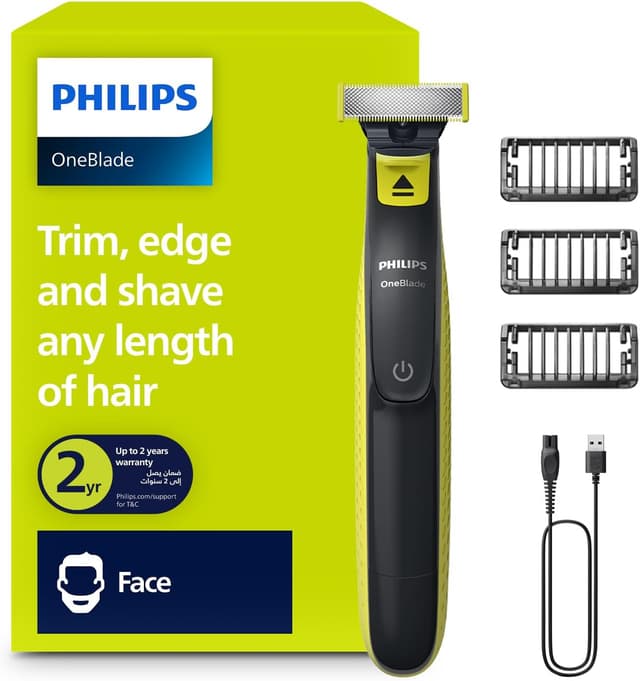ریشتراش مردانه PHILIPS OneBlade مخصوص صورت مدل QP2724/10 ریشتراش مردانه PHILIPS OneBlade مخصوص صورت مدل QP2724/10