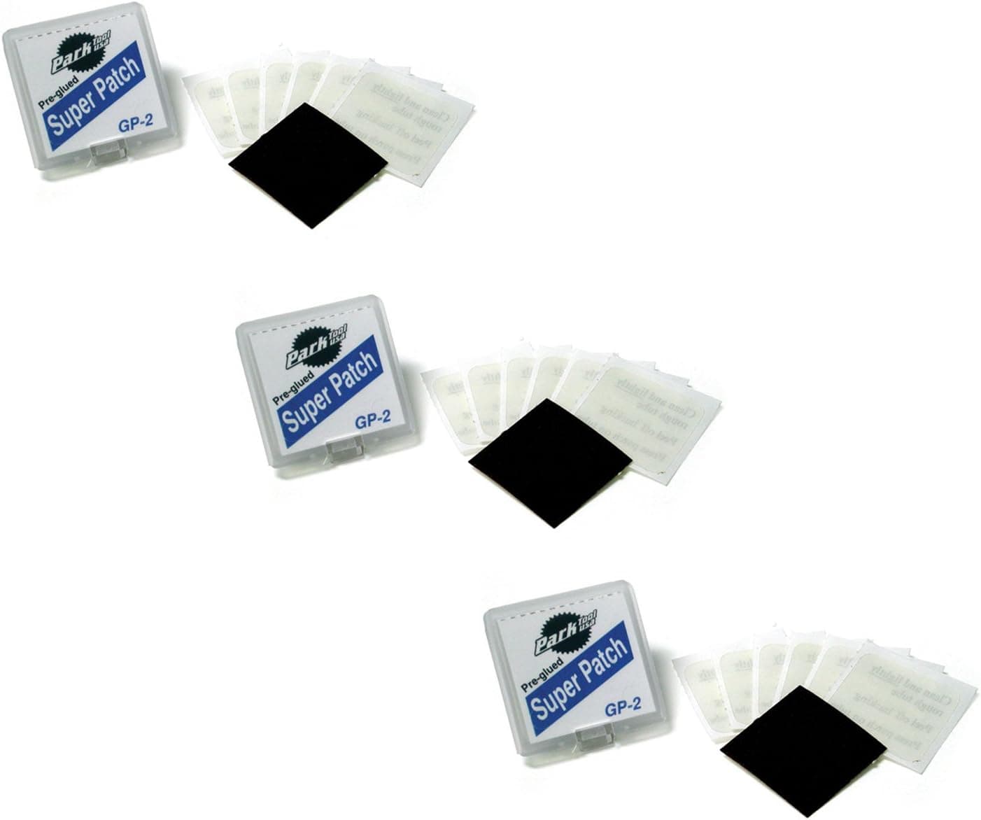 کیت تعمیر پنچری Park Tool چسبدار Super Patch مدل GP-2 بسته 5 عددی کیت تعمیر پنچری Park Tool چسبدار Super Patch مدل GP-2 بسته 5 عددی