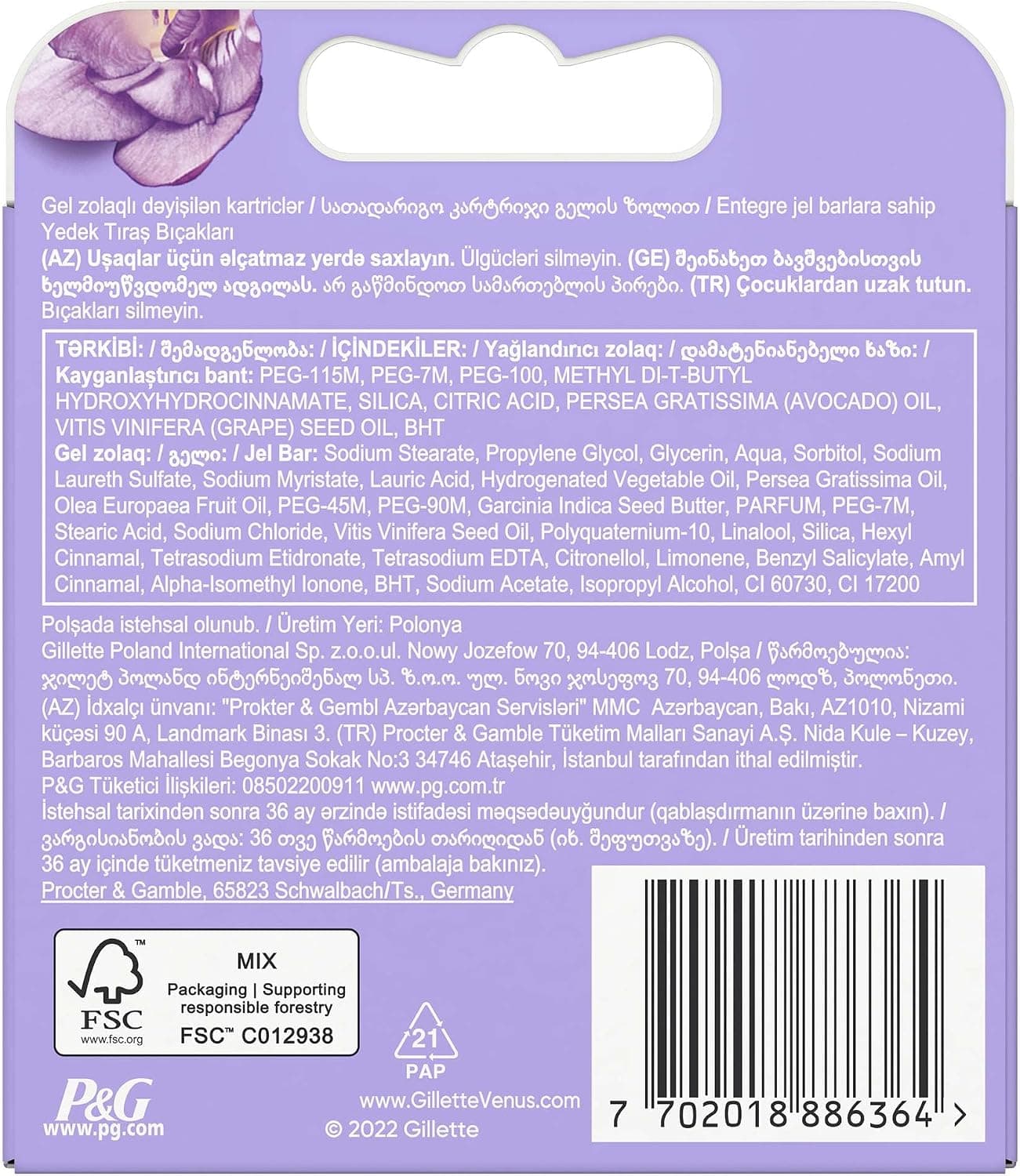 یدک تیغ اصلاح زنانه Gillette Venus Breeze بسته 4 عددی یدک تیغ اصلاح زنانه Gillette Venus Breeze بسته 4 عددی