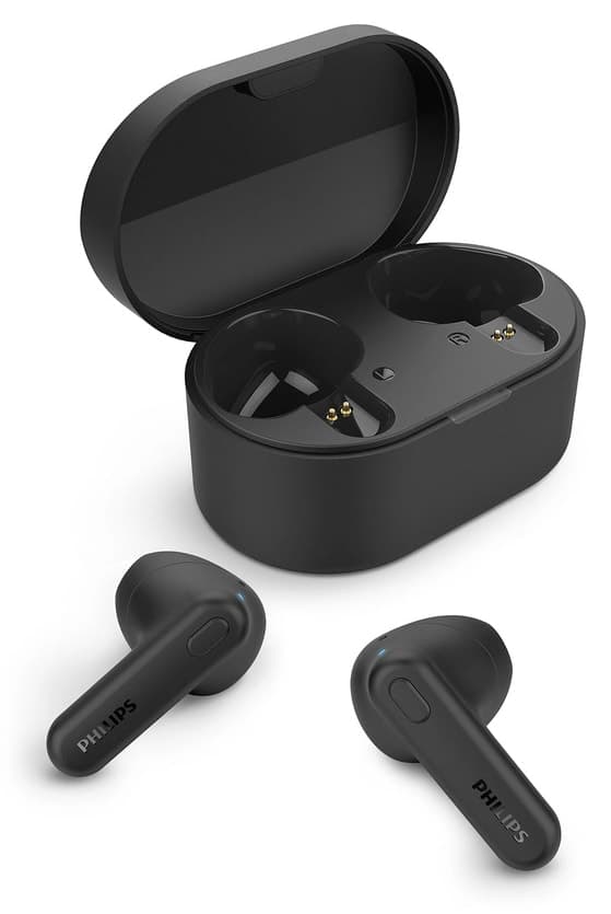 هندزفری داخلگوشی کاملاً بیسیم Philips مشکی TWS IPX4 مدل Tat1138bk هندزفری داخلگوشی کاملاً بیسیم Philips مشکی TWS IPX4 مدل Tat1138bk