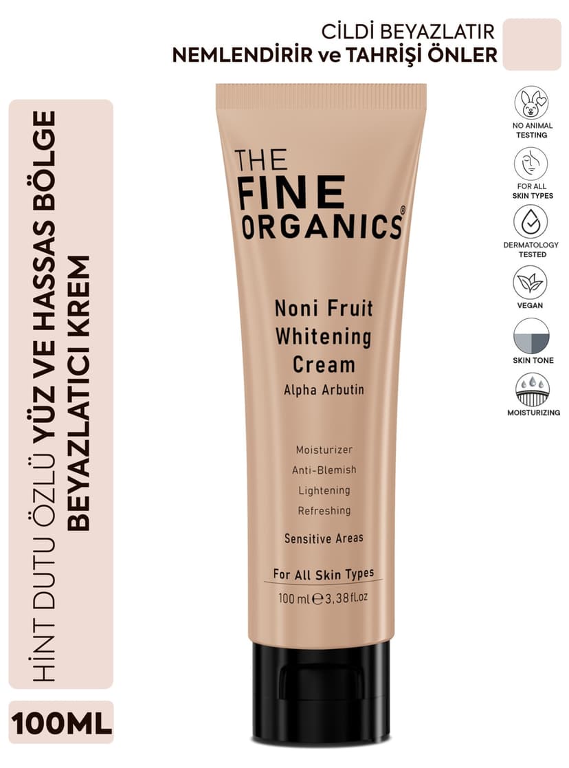 کرم روشنکننده THE FINE ORGANICS صورت و ناحیه حساس 100ml کرم روشنکننده THE FINE ORGANICS صورت و ناحیه حساس 100ml