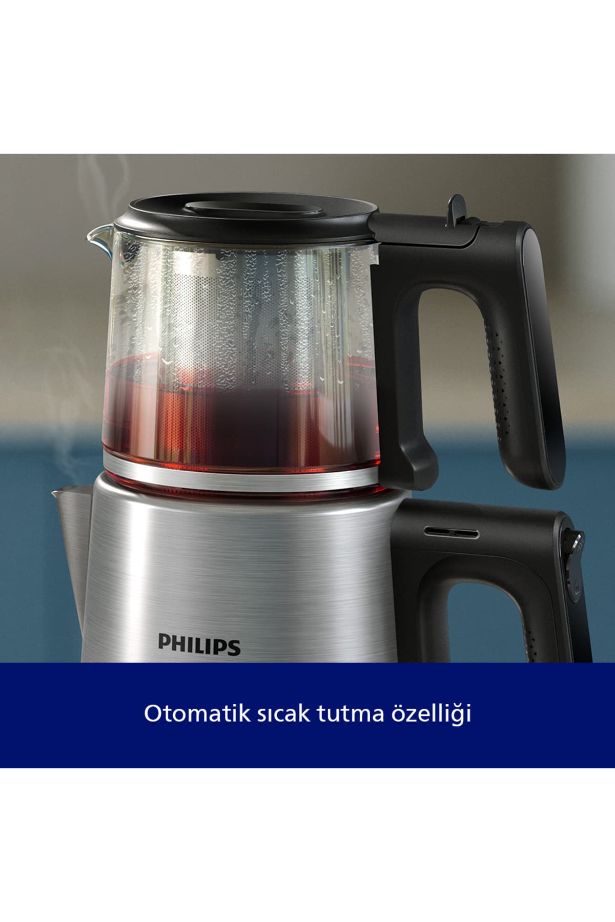 چایساز Philips سری 5000 با ظرفیت 1.8 Litre و توان 1900W با گرمنگهداری خودکار مدل HD7350/00 چایساز Philips سری 5000 با ظرفیت 1.8 Litre و توان 1900W با گرمنگهداری خودکار مدل HD7350/00