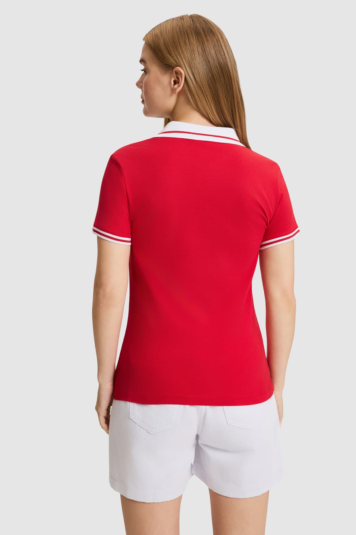 تیشرت زنانه U.S. Polo Assn. قرمز ساده مدل 50323455-VR171 تیشرت زنانه U.S. Polo Assn. قرمز ساده مدل 50323455-VR171