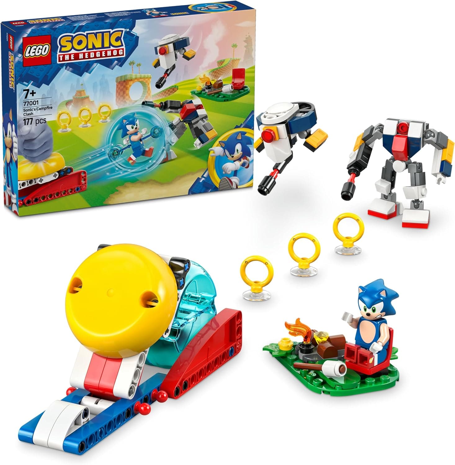 لگو Sonic The Hedgehog نبرد کنار آتش مدل 77001 لگو Sonic The Hedgehog نبرد کنار آتش مدل 77001