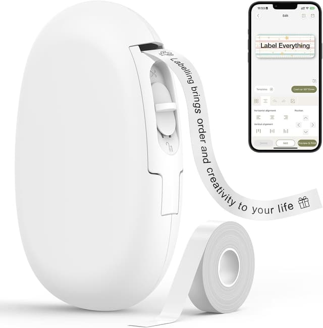چاپگر برچسب Bluetooth SUPVAN با برچسب ضدآب پیوسته سفید مدل E10 چاپگر برچسب Bluetooth SUPVAN با برچسب ضدآب پیوسته سفید مدل E10