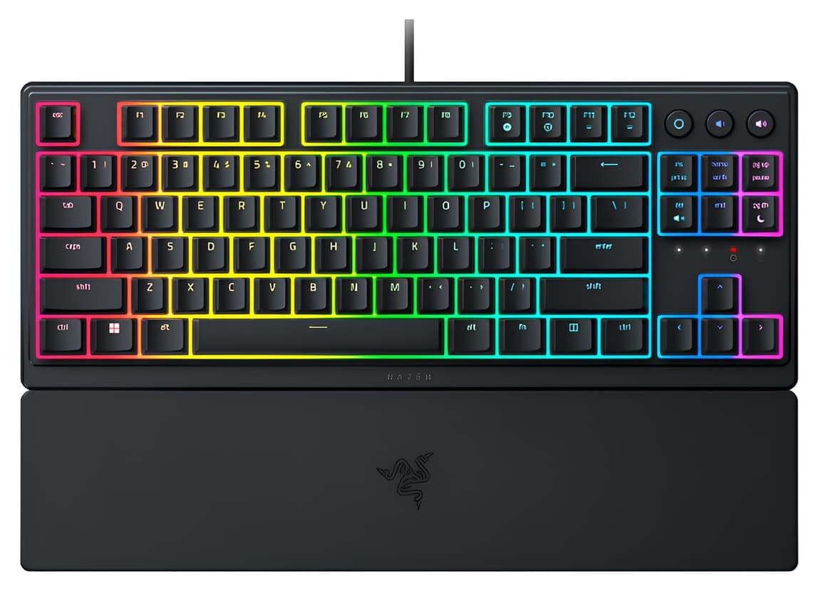 کیبورد گیمینگ RAZER Ornata V3 TKL با چیدمان ترکی Q سیمی مدل RZ03-04881700-R3L1 کیبورد گیمینگ RAZER Ornata V3 TKL با چیدمان ترکی Q سیمی مدل RZ03-04881700-R3L1