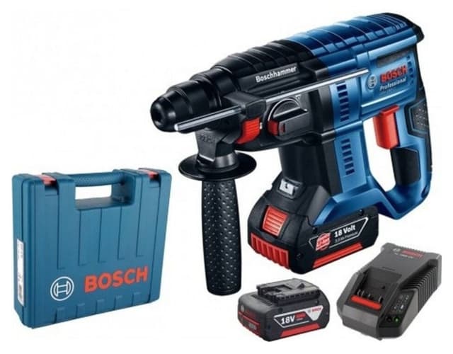 دریل بتنکن Bosch دو باتری 4 Ah مدل Gbh 180-li دریل بتنکن Bosch دو باتری 4 Ah مدل Gbh 180-li