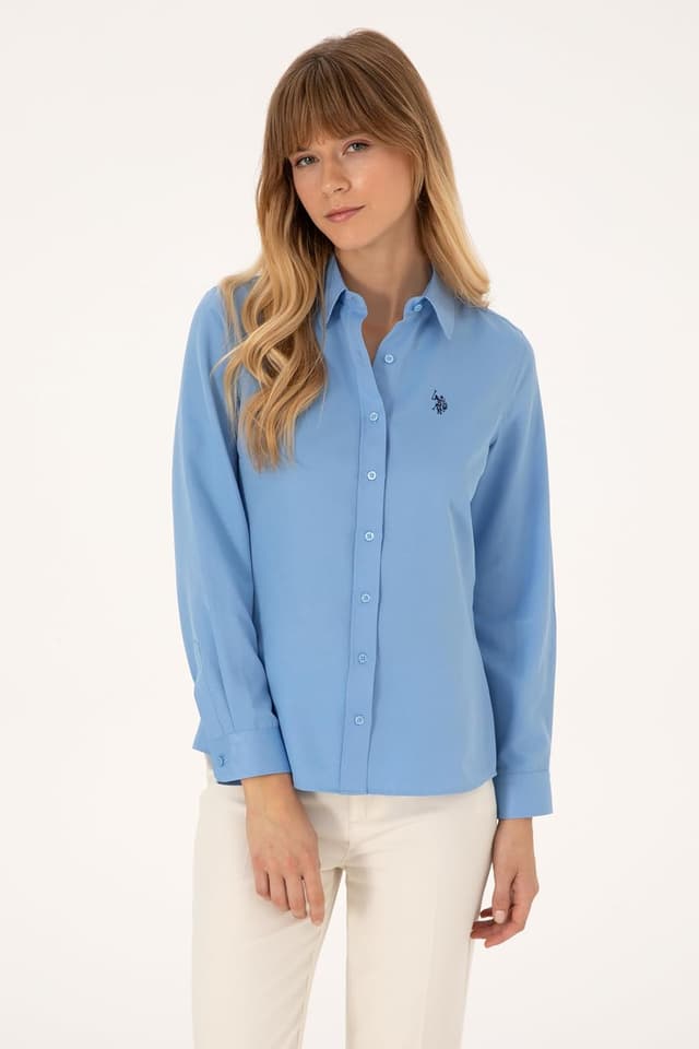 پیراهن زنانه U.S. POLO ASSN. آبی روشن بیسیک مدل 50316711-VR003 پیراهن زنانه U.S. POLO ASSN. آبی روشن بیسیک مدل 50316711-VR003