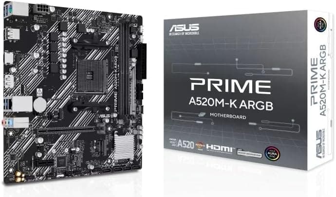 مادربرد ASUS گیمینگ mATX مدل Prime A520M-K با ARGB سوکت AM4 و DDR4 5100(OC) MHz مادربرد ASUS گیمینگ mATX مدل Prime A520M-K با ARGB سوکت AM4 و DDR4 5100(OC) MHz