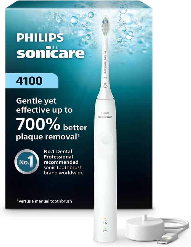 مسواک برقی شارژی Philips Sonicare با حسگر فشار سفید مدل HX3681/23 مسواک برقی شارژی Philips Sonicare با حسگر فشار سفید مدل HX3681/23