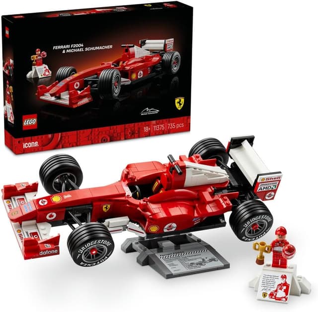 لگو 11375 Icons Ferrari F2004 و Michael Schumacher لگو 11375 Icons Ferrari F2004 و Michael Schumacher