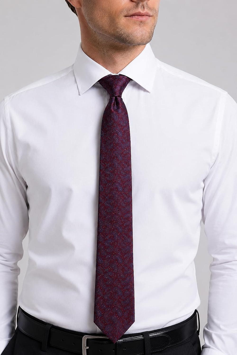 کراوات مردانه Bisse ابریشمی قرمز شرابی مدل KRİMD26Y022_D25 کراوات مردانه Bisse ابریشمی قرمز شرابی مدل KRİMD26Y022_D25