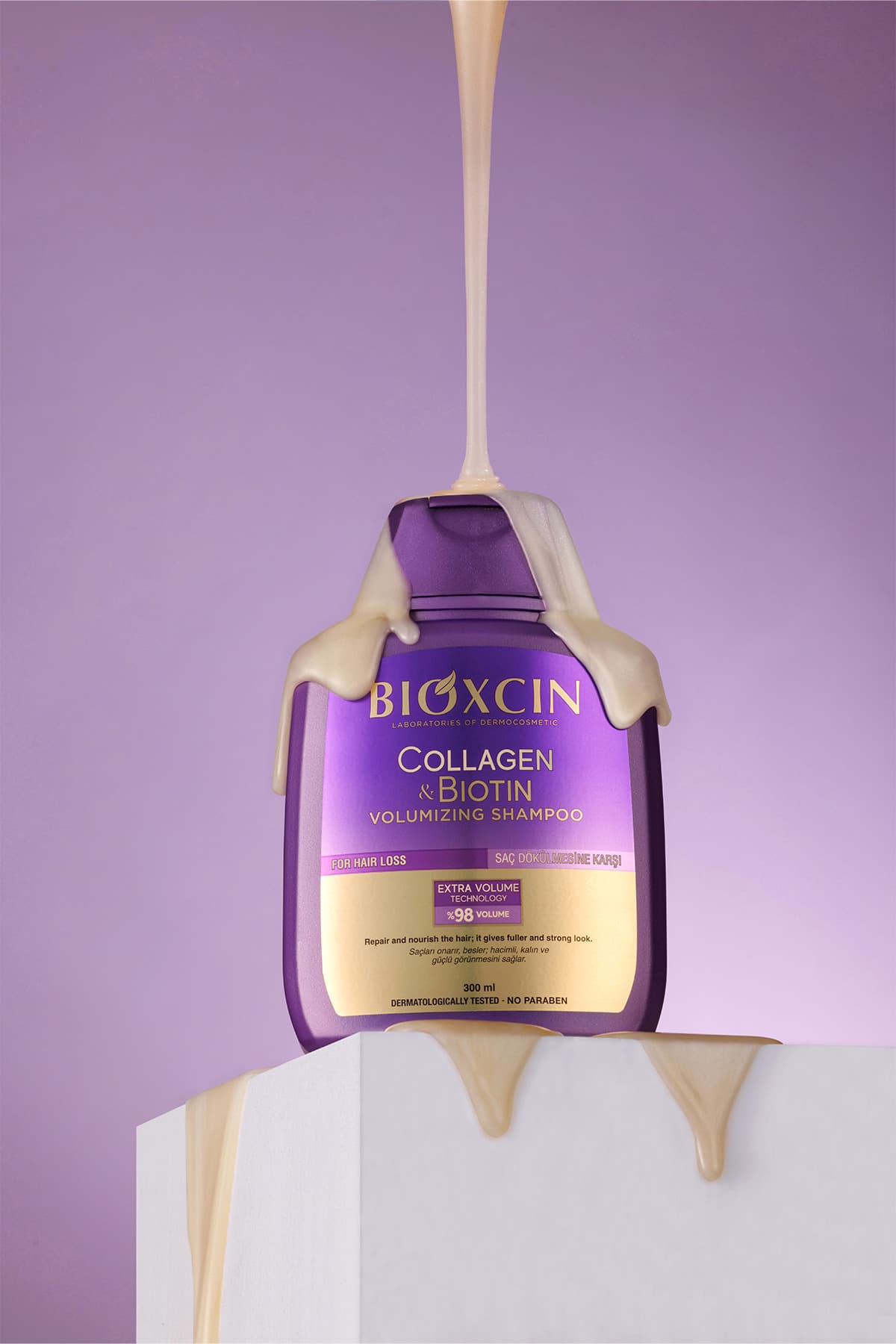 شامپو Bioxcin حجمدهنده حاوی کلاژن و بیوتین برای موهای نازک و کمپشت 3 X 300 ml شامپو Bioxcin حجمدهنده حاوی کلاژن و بیوتین برای موهای نازک و کمپشت 3 X 300 ml