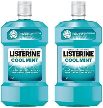 دهانشویه Listerine با طعم نعناع خنک بسته 2 عددی 1000 ml دهانشویه Listerine با طعم نعناع خنک بسته 2 عددی 1000 ml