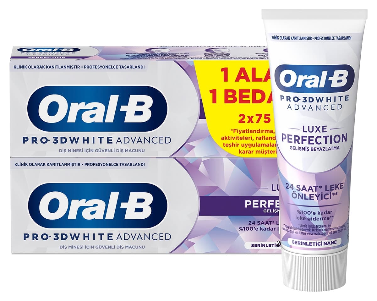 خمیر دندان Oral-B Pro 3D White Advanced Luxe Perfection 150 ml خمیر دندان Oral-B Pro 3D White Advanced Luxe Perfection 150 ml