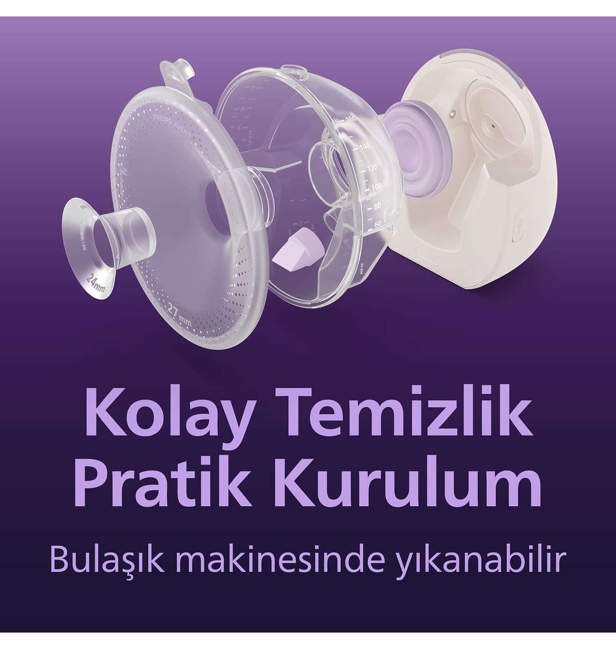 شیردوش پوشیدنی تکی Philips Avent با قدرت بیمارستانی و Skin Sense مدل SCF494/11 شیردوش پوشیدنی تکی Philips Avent با قدرت بیمارستانی و Skin Sense مدل SCF494/11