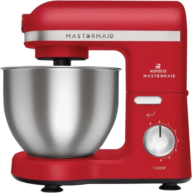 میکسر استندی Karaca Mastermaid Chef قرمز 1500W 5 Lt میکسر استندی Karaca Mastermaid Chef قرمز 1500W 5 Lt