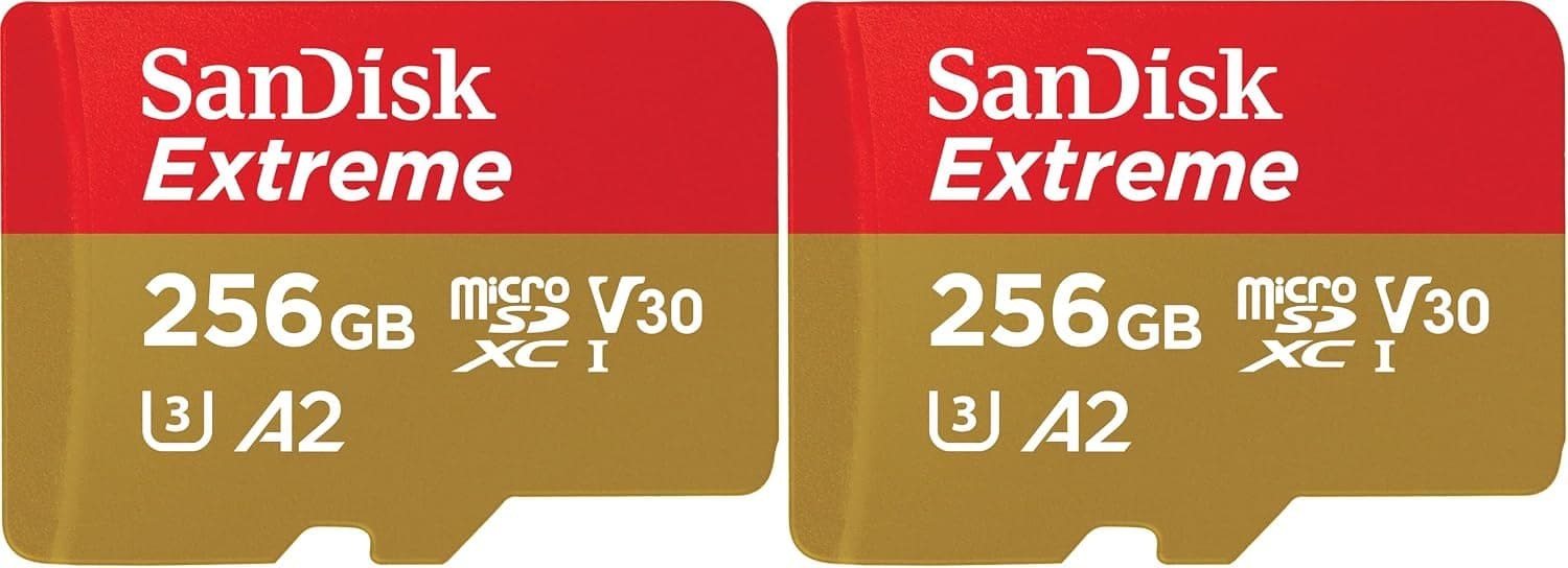 کارت حافظه microSD SanDisk ظرفیت 256GB Extreme قرمز/طلایی مدل SDSQXAV 256G GN6MN کارت حافظه microSD SanDisk ظرفیت 256GB Extreme قرمز/طلایی مدل SDSQXAV 256G GN6MN