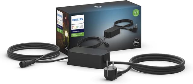 منبع تغذیه بیرونی Philips Hue 40 W مشکی مقاوم در برابر شرایط جوی منبع تغذیه بیرونی Philips Hue 40 W مشکی مقاوم در برابر شرایط جوی