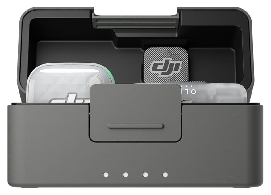 میکروفون بیسیم DJI Mic Mini 2S با 1 TX + 1 Mobile RX کیس شارژ میکروفون بیسیم DJI Mic Mini 2S با 1 TX + 1 Mobile RX کیس شارژ