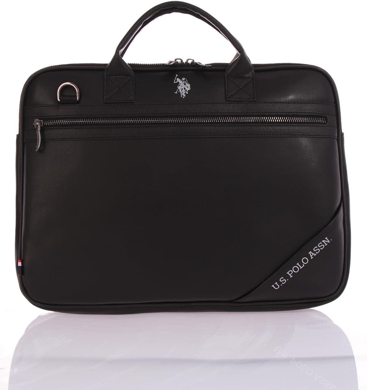 کیف اسناد U.S. POLO ASSN چرم وگان لپتاپ مشکی مدل 24586 کیف اسناد U.S. POLO ASSN چرم وگان لپتاپ مشکی مدل 24586