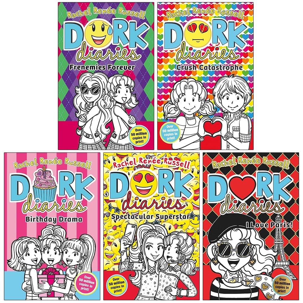 مجموعه کتاب Dork Diaries Rachel Renee Russell انگلیسی جلدهای 11 تا 15 (5 جلد) مجموعه کتاب Dork Diaries Rachel Renee Russell انگلیسی جلدهای 11 تا 15 (5 جلد)