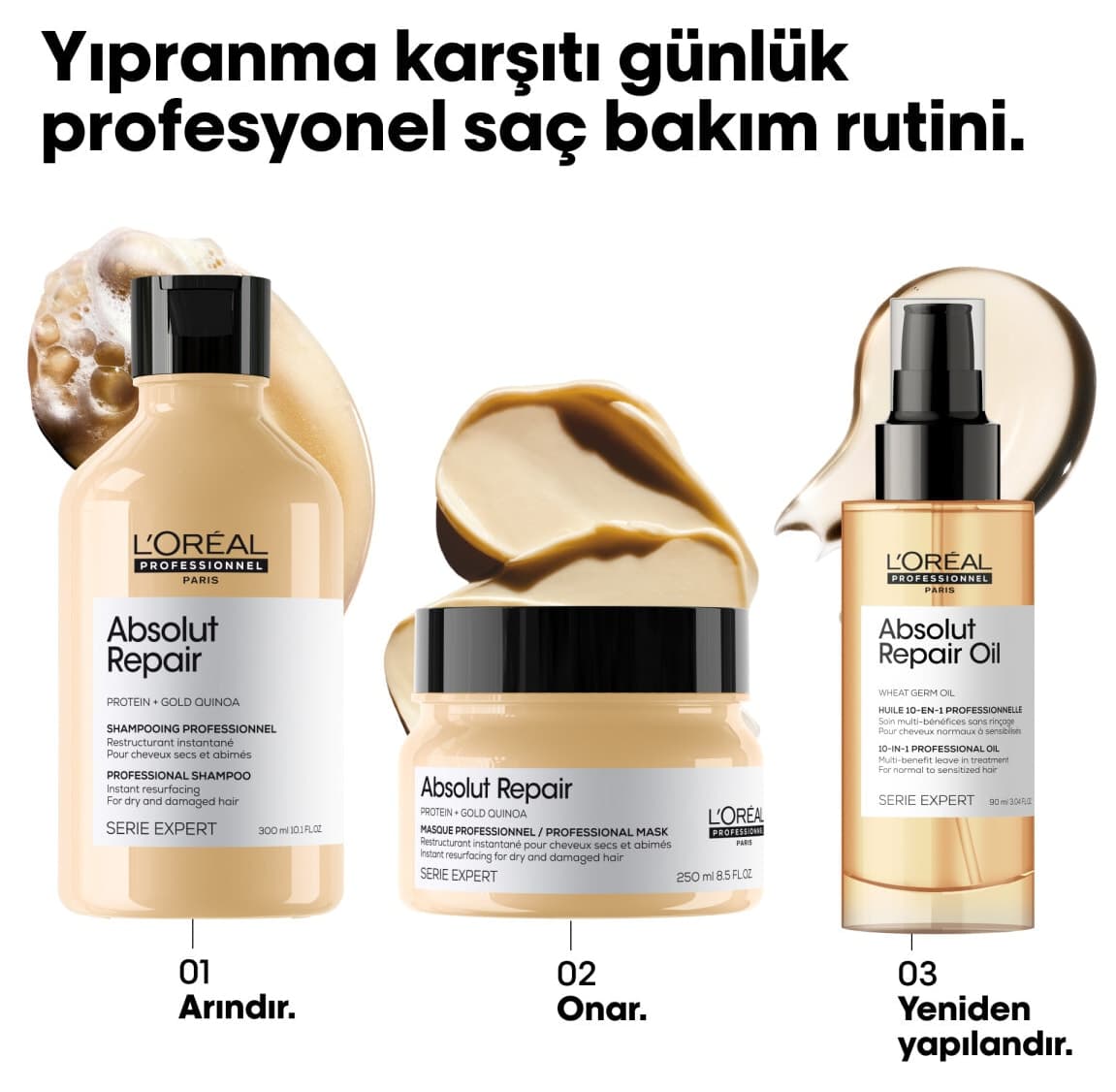 روغن مو بدون شستشوی L'oreal Professionnel Absolut Repair ۱۰ در ۱ موی نرمال-حساسشده 30ml روغن مو بدون شستشوی L'oreal Professionnel Absolut Repair ۱۰ در ۱ موی نرمال-حساسشده 30ml
