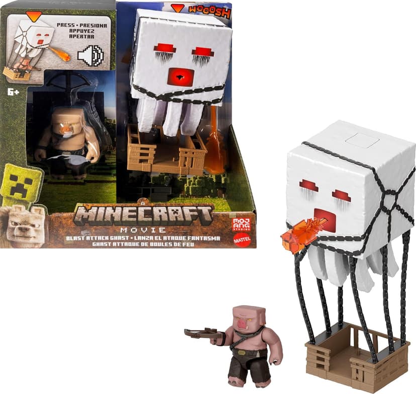 اکشن فیگور Mattel Minecraft الهامگرفته از فیلم نور صدا پرتاب گوی آتشین مدل JFB69 اکشن فیگور Mattel Minecraft الهامگرفته از فیلم نور صدا پرتاب گوی آتشین مدل JFB69