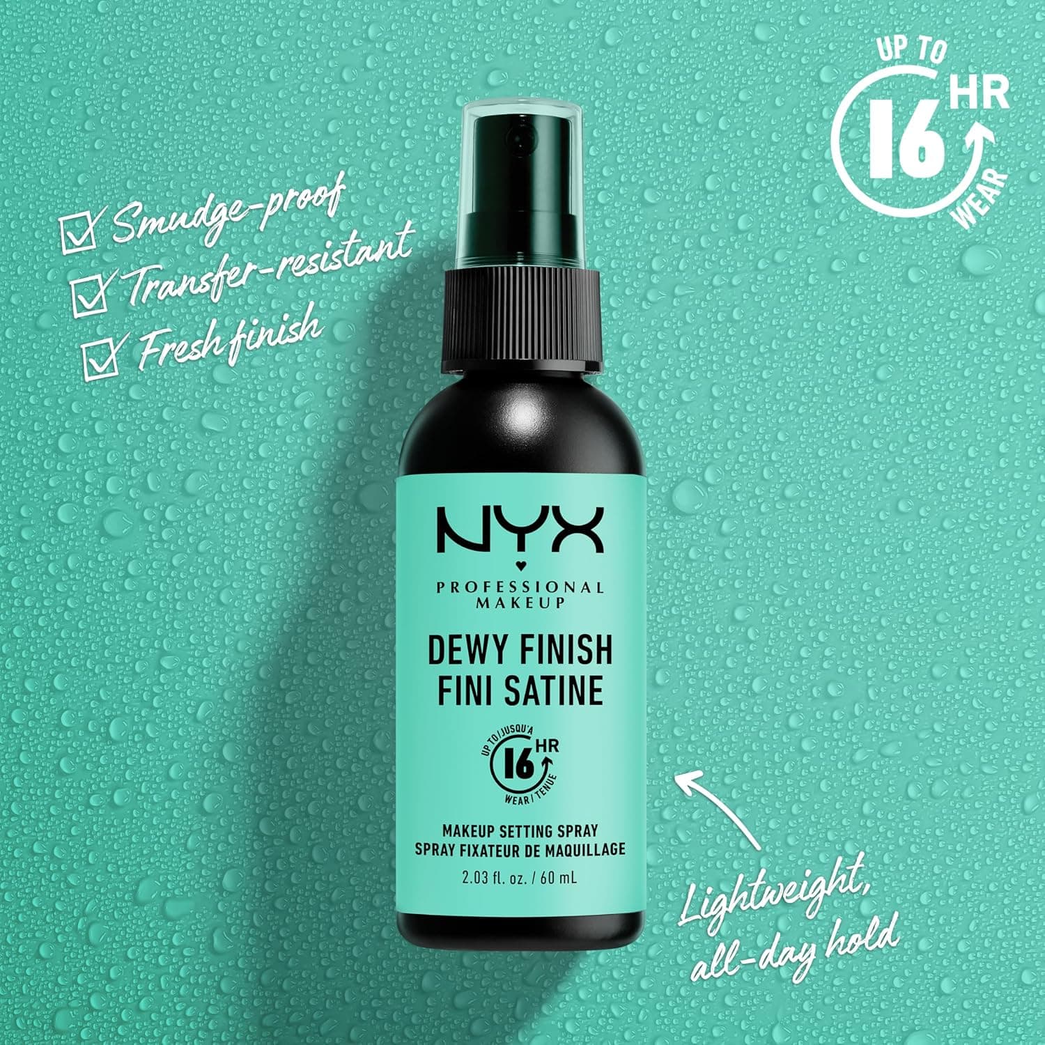 اسپری تثبیت آرایش NYX Professional Makeup فینیش درخشان ماندگاری ۱۶ ساعته ۶۰ml اسپری تثبیت آرایش NYX Professional Makeup فینیش درخشان ماندگاری ۱۶ ساعته ۶۰ml
