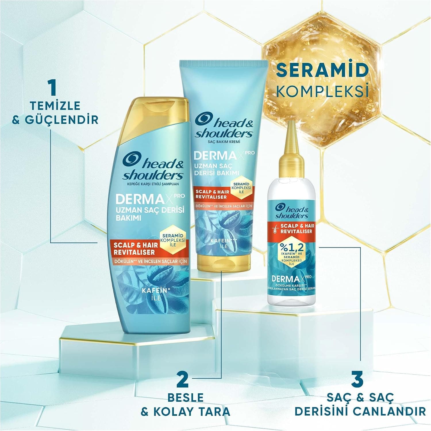 شامپو Head & Shoulders DermaXPRO ضد ریزش و شوره با کافئین و سرامید 300ml شامپو Head & Shoulders DermaXPRO ضد ریزش و شوره با کافئین و سرامید 300ml