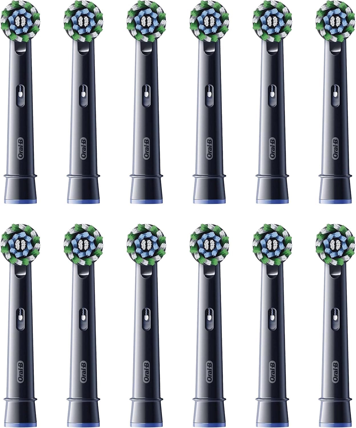 سری مسواک برقی Oral-B Pro Cross Action مشکی با الیاف ضربدری و زاویهدار، بسته 4 عددی سری مسواک برقی Oral-B Pro Cross Action مشکی با الیاف ضربدری و زاویهدار، بسته 4 عددی