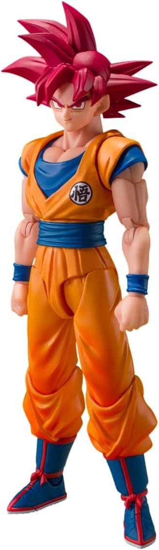 فیگور اکشن Son Goku سوپر سایان گاد TAMASHII NATIONS با هاله خدا مدل S.H.Figuarts فیگور اکشن Son Goku سوپر سایان گاد TAMASHII NATIONS با هاله خدا مدل S.H.Figuarts