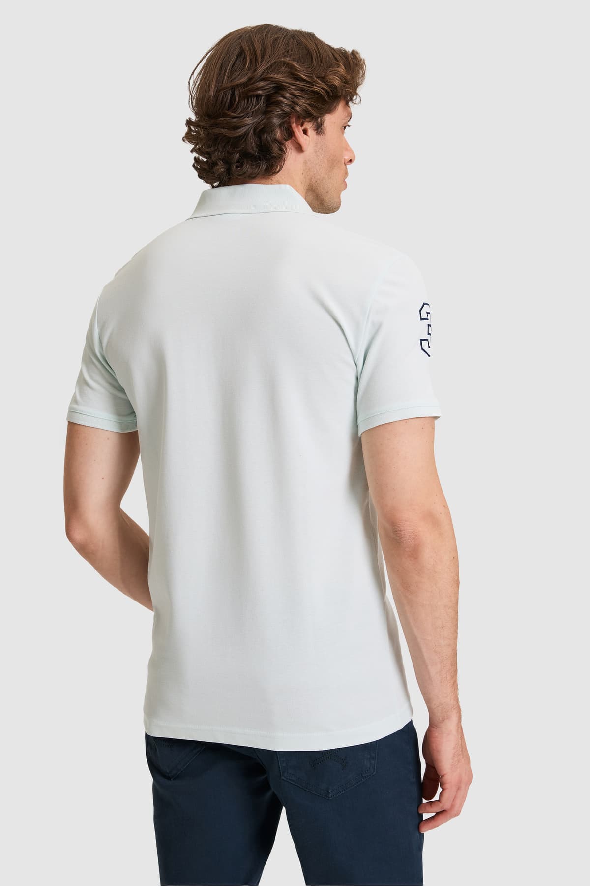 تیشرت مردانه U.S. Polo Assn. اسلیم فیت یقه پولو سبز آبی مدل 50326920-VR083 تیشرت مردانه U.S. Polo Assn. اسلیم فیت یقه پولو سبز آبی مدل 50326920-VR083