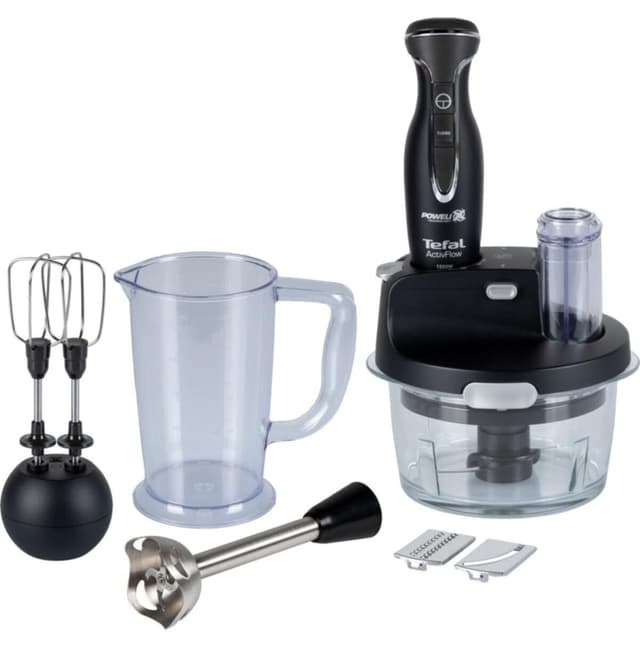 ست مخلوطکن TEFAL Powelix Activflow Expert با ظرف شیشهای مشکی 1500 Watt ست مخلوطکن TEFAL Powelix Activflow Expert با ظرف شیشهای مشکی 1500 Watt