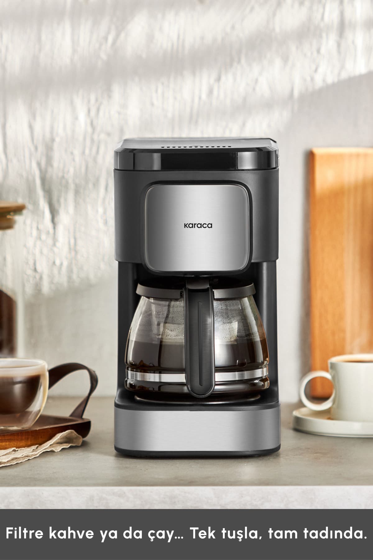 دستگاه قهوهساز و چایساز فیلتری Karaca Just Coffee Aroma 2 in 1 استیل دستگاه قهوهساز و چایساز فیلتری Karaca Just Coffee Aroma 2 in 1 استیل