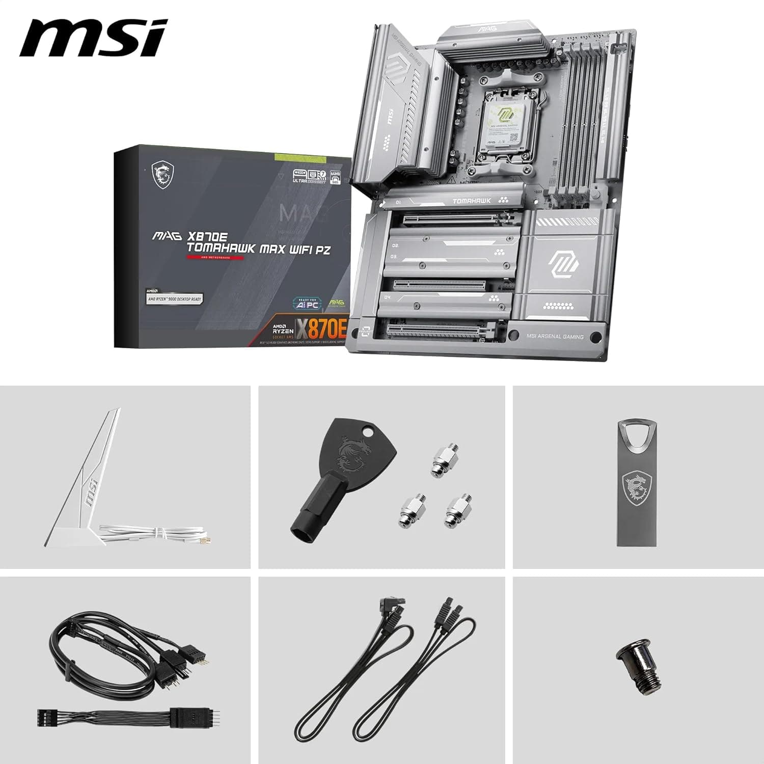 مادربرد MSI سوکت AM5 ATX مدل MAG X870E TOMAHAWK MAX WIFI مادربرد MSI سوکت AM5 ATX مدل MAG X870E TOMAHAWK MAX WIFI