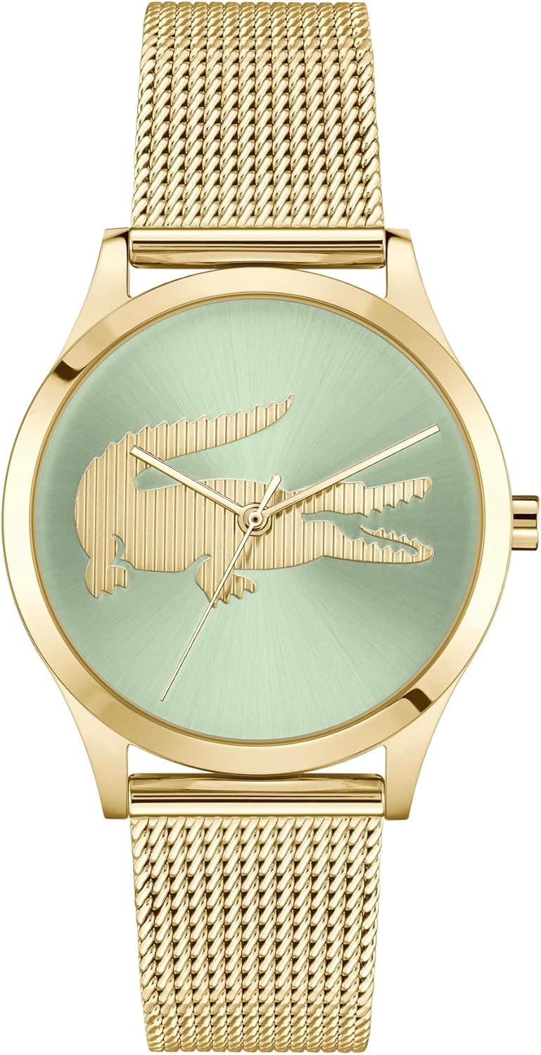 ساعت مچی زنانه Lacoste Crocodelle کلاسیک طلایی 36 mm مدل LAC2001417 ساعت مچی زنانه Lacoste Crocodelle کلاسیک طلایی 36 mm مدل LAC2001417