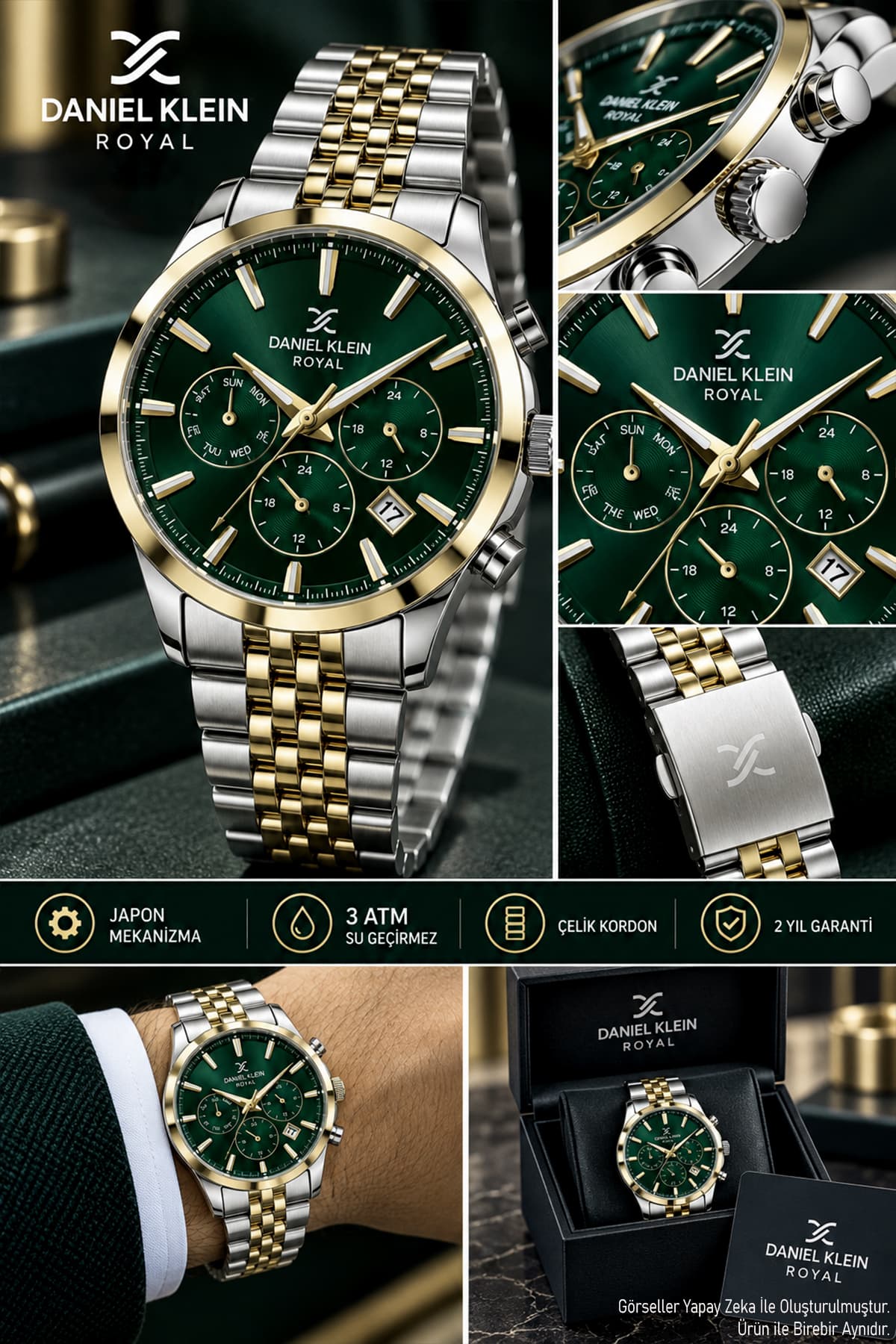ساعت مردانه Daniel Klein ضد آب 3 ATM بند استیل نقرهای مدل Cbk448 ساعت مردانه Daniel Klein ضد آب 3 ATM بند استیل نقرهای مدل Cbk448