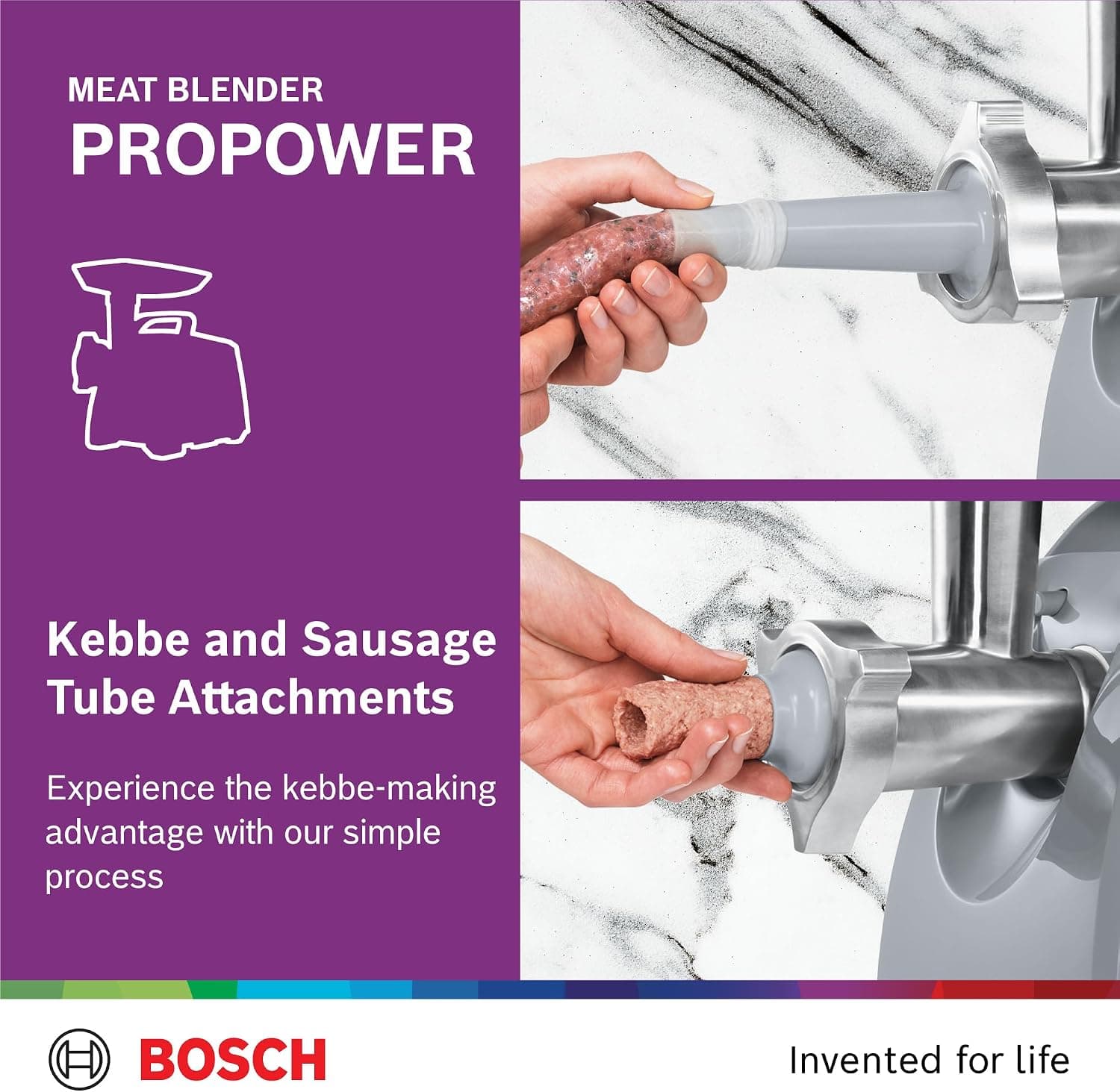 چرخ گوشت Bosch ProPower سفید 1800W مدل MFW66020GB چرخ گوشت Bosch ProPower سفید 1800W مدل MFW66020GB