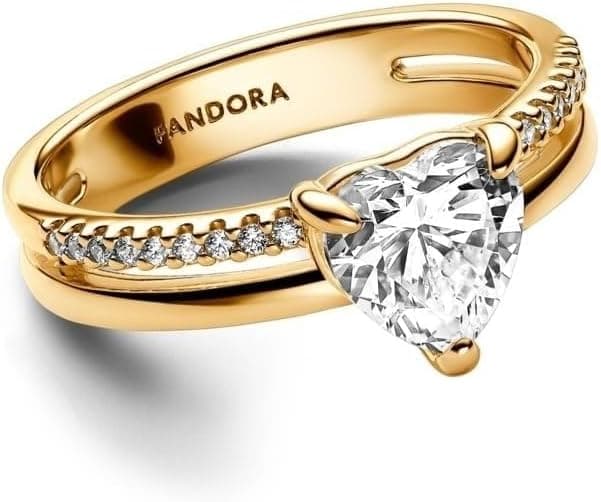 حلقه زنانه PANDORA Essence در هم تنیده نقره استرلینگ آبکاری طلای ۱۴ عیار حلقه زنانه PANDORA Essence در هم تنیده نقره استرلینگ آبکاری طلای ۱۴ عیار