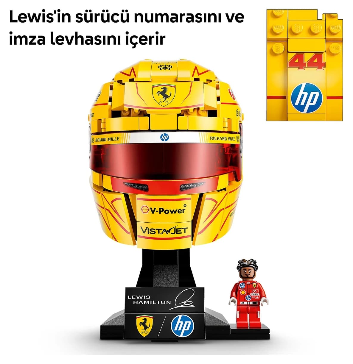 لگو Editions Scuderia Ferrari HP Lewis Hamilton کلاه ایمنی 14+ سال مدل 43022 (884P) لگو Editions Scuderia Ferrari HP Lewis Hamilton کلاه ایمنی 14+ سال مدل 43022 (884P)
