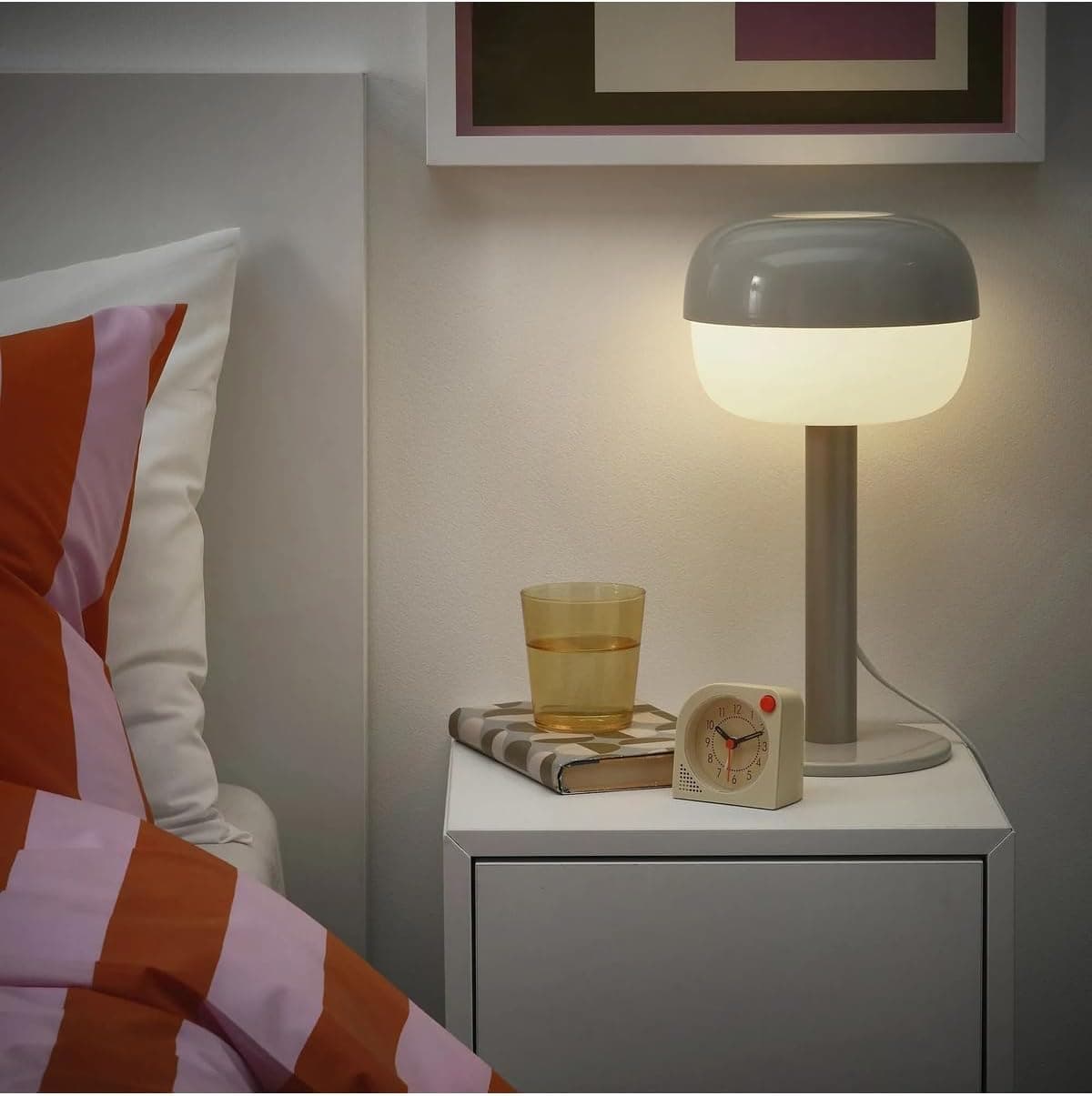 ساعت زنگدار IKEA زرد 8x8 cm مدل TJINGA ساعت زنگدار IKEA زرد 8x8 cm مدل TJINGA