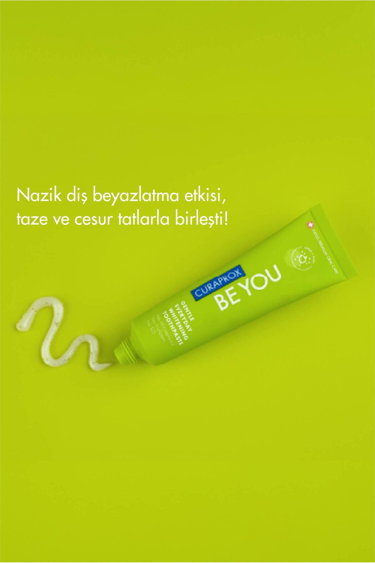 خمیر دندان Curaprox Be You سبز با طعم سیب و آلوئه ورا 60ml خمیر دندان Curaprox Be You سبز با طعم سیب و آلوئه ورا 60ml