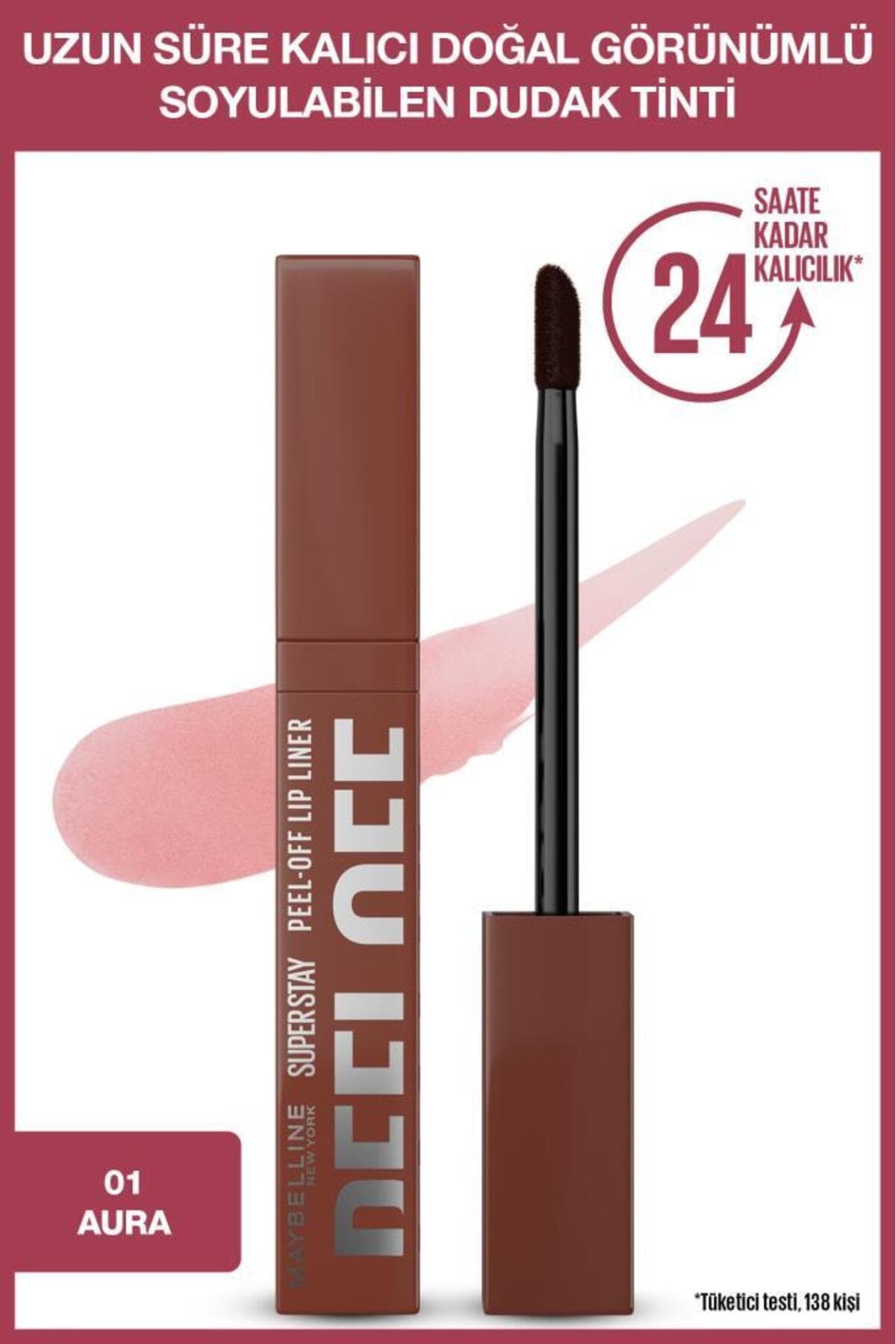 تینت لب Maybelline New York Super Stay قابل جداشدن رنگ 01 Aura تینت لب Maybelline New York Super Stay قابل جداشدن رنگ 01 Aura