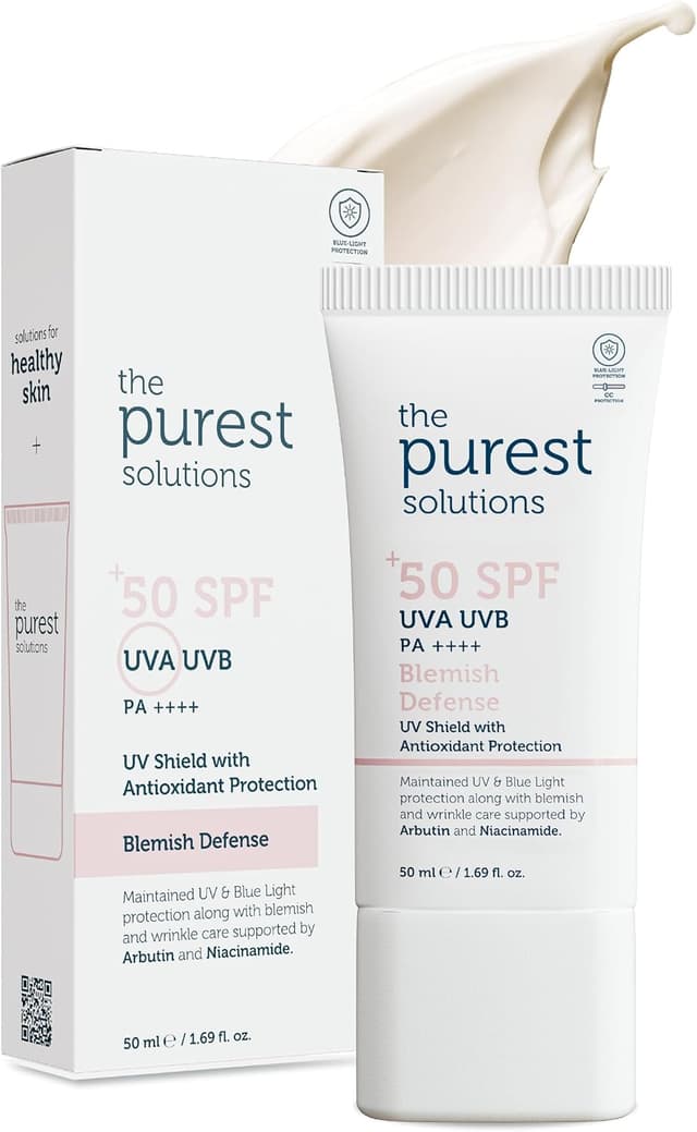 کرم ضد آفتاب The Purest Solutions برای پوست لکهدار آنتیاکسیدان SPF 50+ UVA/UVB کرم ضد آفتاب The Purest Solutions برای پوست لکهدار آنتیاکسیدان SPF 50+ UVA/UVB